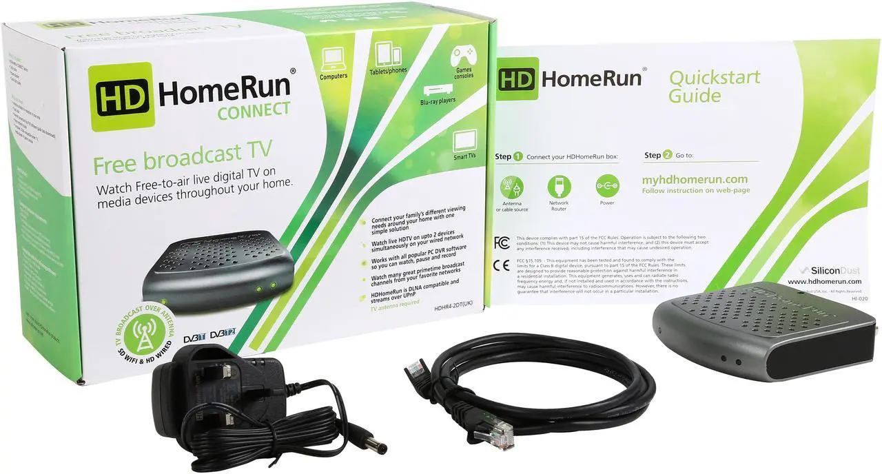 Alt view image 7 of 6 - SiliconDust HDHR4-2DT(UK) - HDHomeRun CONNECT Twin-Tuner, Multi-Room, DVB-T2 Media Streamer