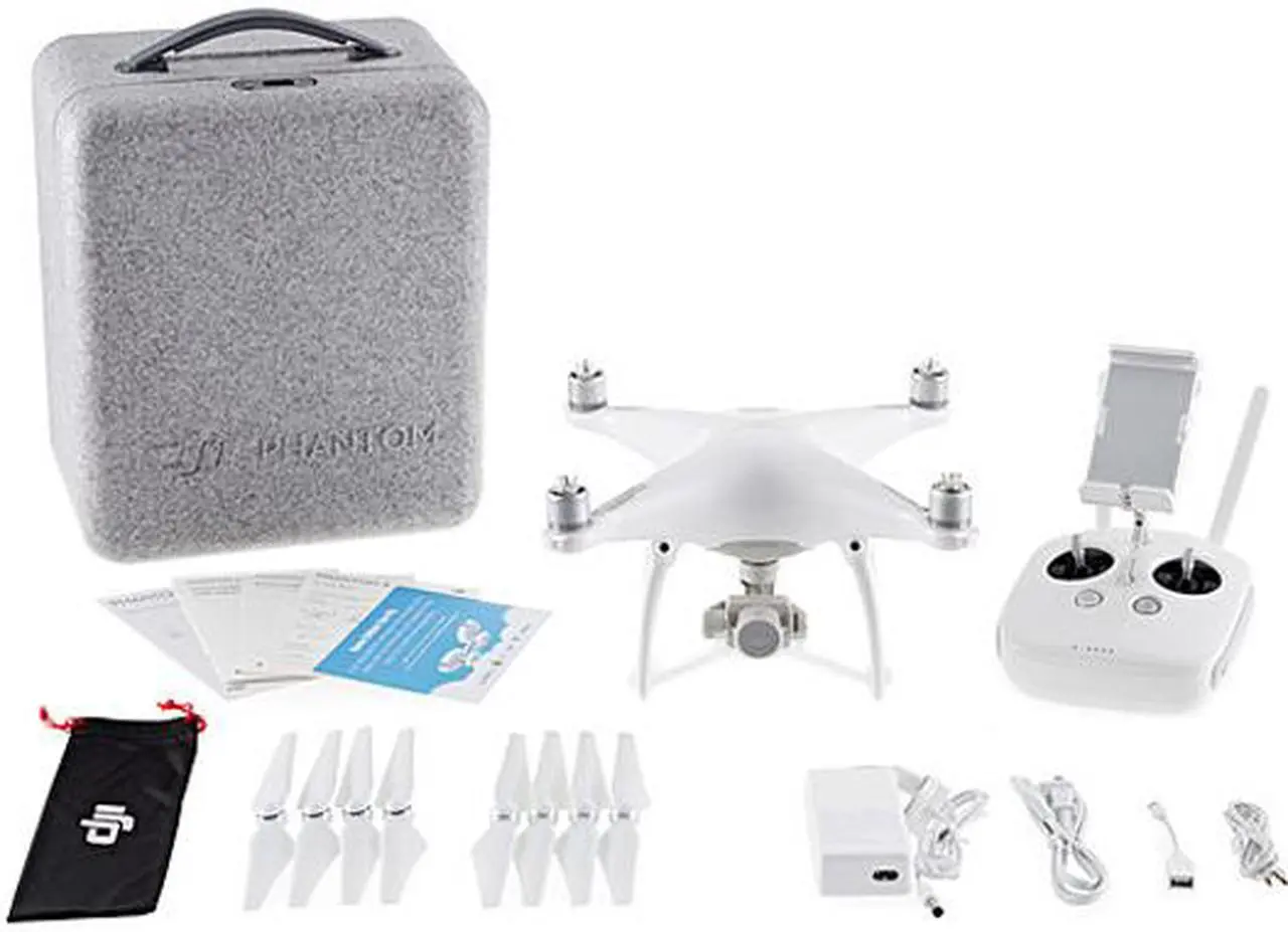 Alt view image 4 of 4 - DJI Phantom 4 Quadcopter Drone with Camera & Controller (CP.PT.000312) - White