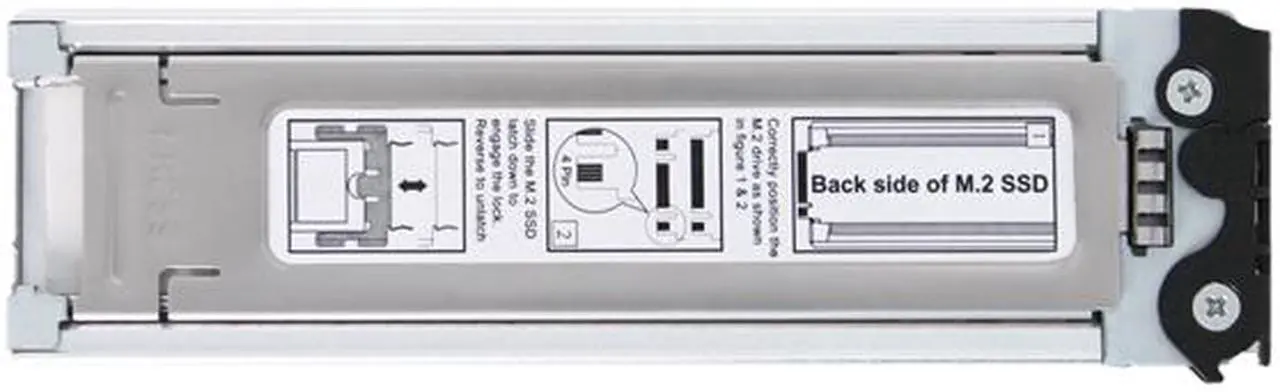 Alt view image 4 of 14 - ICY DOCK ToughArmor MB840M2P-B M.2 NVMe SSD to PCIe 3.0 x4 Removable SSD Mobile Rack for PCIe Expansion Slot