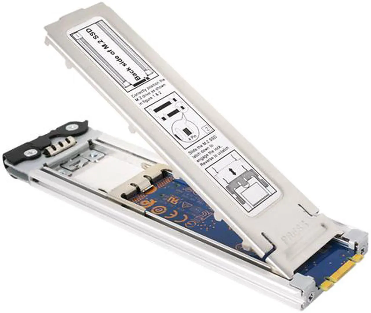 Alt view image 13 of 14 - ICY DOCK ToughArmor MB840M2P-B M.2 NVMe SSD to PCIe 3.0 x4 Removable SSD Mobile Rack for PCIe Expansion Slot