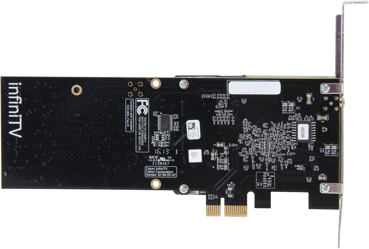 Alt view image 4 of 5 - Ceton InfiniTV 6 PCIe - 5205-DCT06IN-PCIE - Six-tuner Card for Watching Digital Cable TV on the PC, PCI-Express x1 Interface