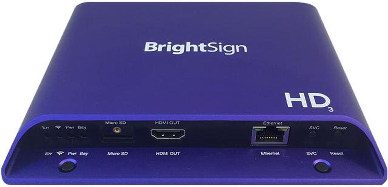 BrightSign HD223 HD Series Standard I/O Digital Signage Network Media Player