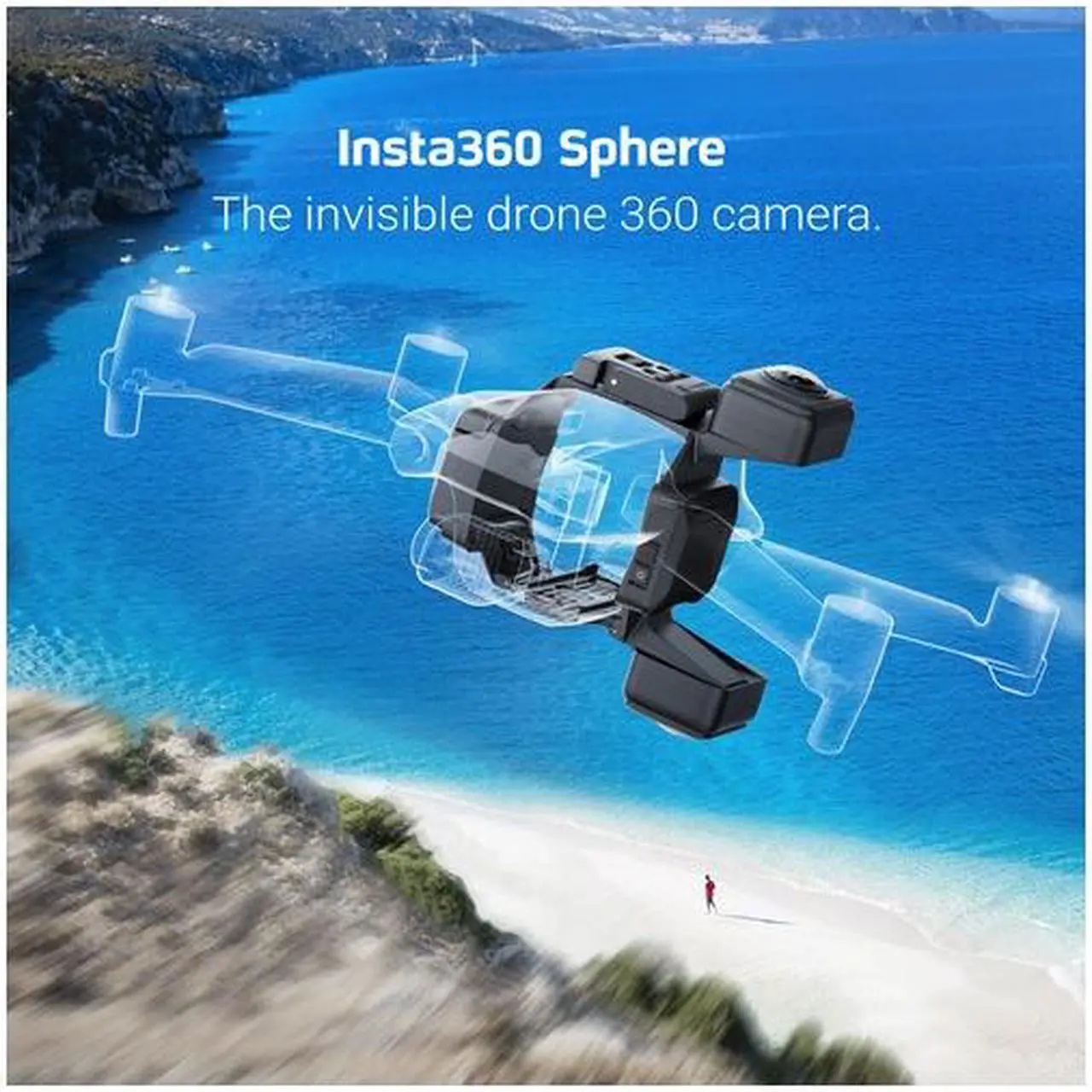 Alt view image 5 of 5 - Insta360 Sphere (CINSTAW/A) Invisible Drone 360 Camera