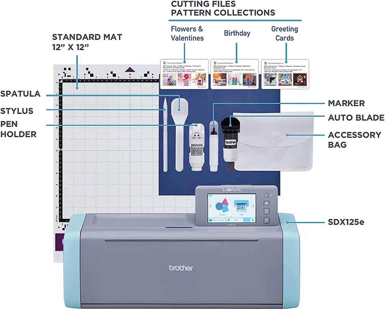 Alt view image 2 of 6 - Brother ScanNCut DX Electronic Cutting Machine with Built-in Scanner SDX125E