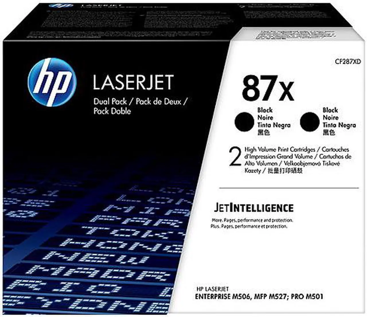 Main image of HP 87X - 2-pack - High Yield - black - original - LaserJet - toner - OEM