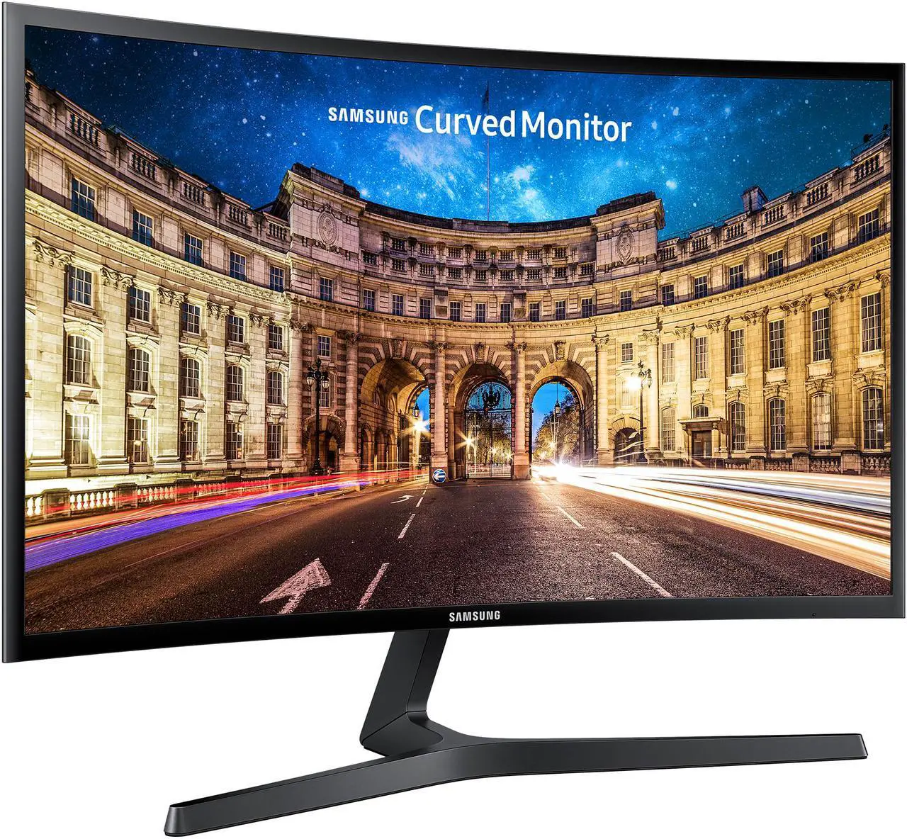 Alt view image 4 of 16 - SAMSUNG LC24F396FHNXZA 24" (23.5" Viewable) Full HD 1920 x 1080 VGA, HDMI AMD FreeSync Flicker Free Low Blue Light LED Backlit Curved Gaming Monitor