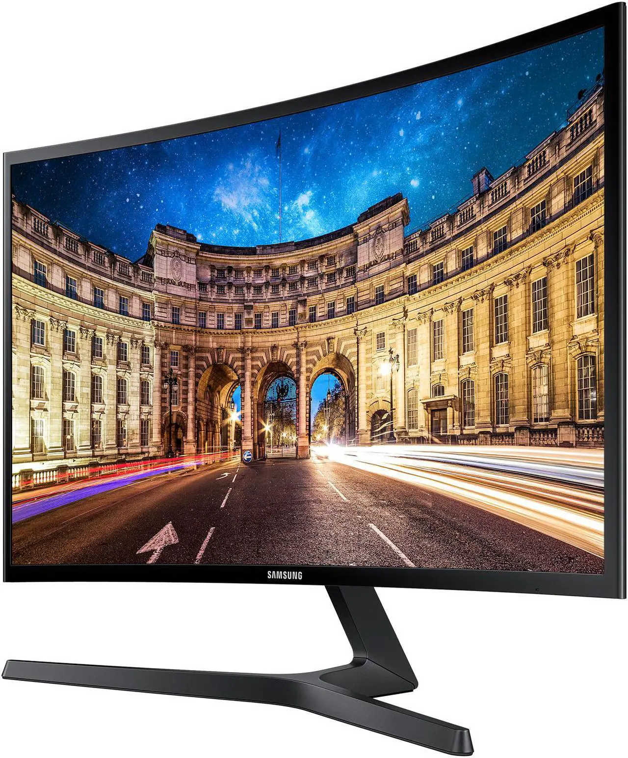 Alt view image 6 of 16 - SAMSUNG LC24F396FHNXZA 24" (23.5" Viewable) Full HD 1920 x 1080 VGA, HDMI AMD FreeSync Flicker Free Low Blue Light LED Backlit Curved Gaming Monitor