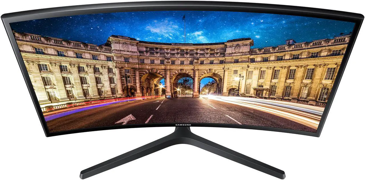 Alt view image 8 of 16 - SAMSUNG LC24F396FHNXZA 24" (23.5" Viewable) Full HD 1920 x 1080 VGA, HDMI AMD FreeSync Flicker Free Low Blue Light LED Backlit Curved Gaming Monitor