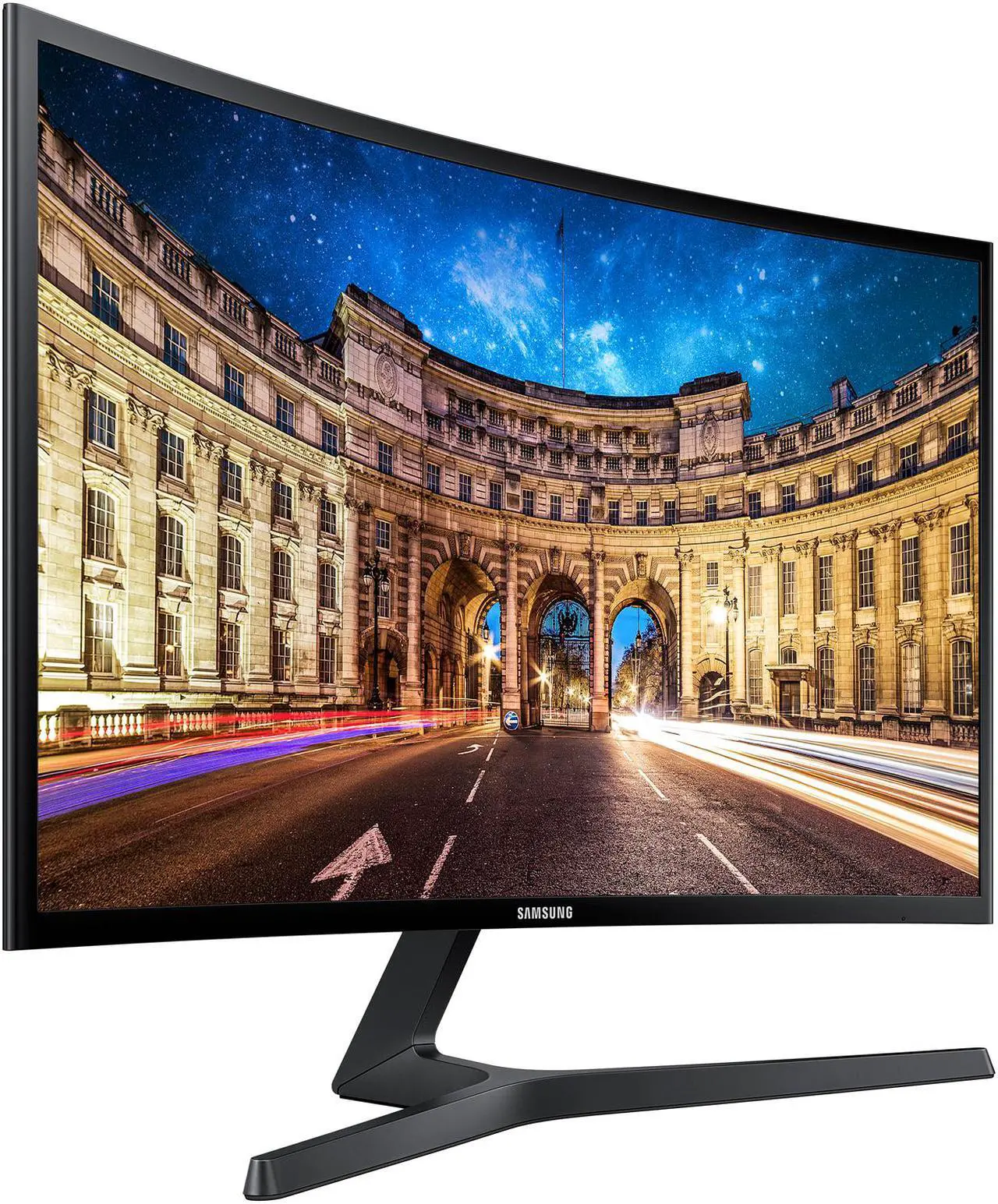 Alt view image 7 of 16 - SAMSUNG LC24F396FHNXZA 24" (23.5" Viewable) Full HD 1920 x 1080 VGA, HDMI AMD FreeSync Flicker Free Low Blue Light LED Backlit Curved Gaming Monitor