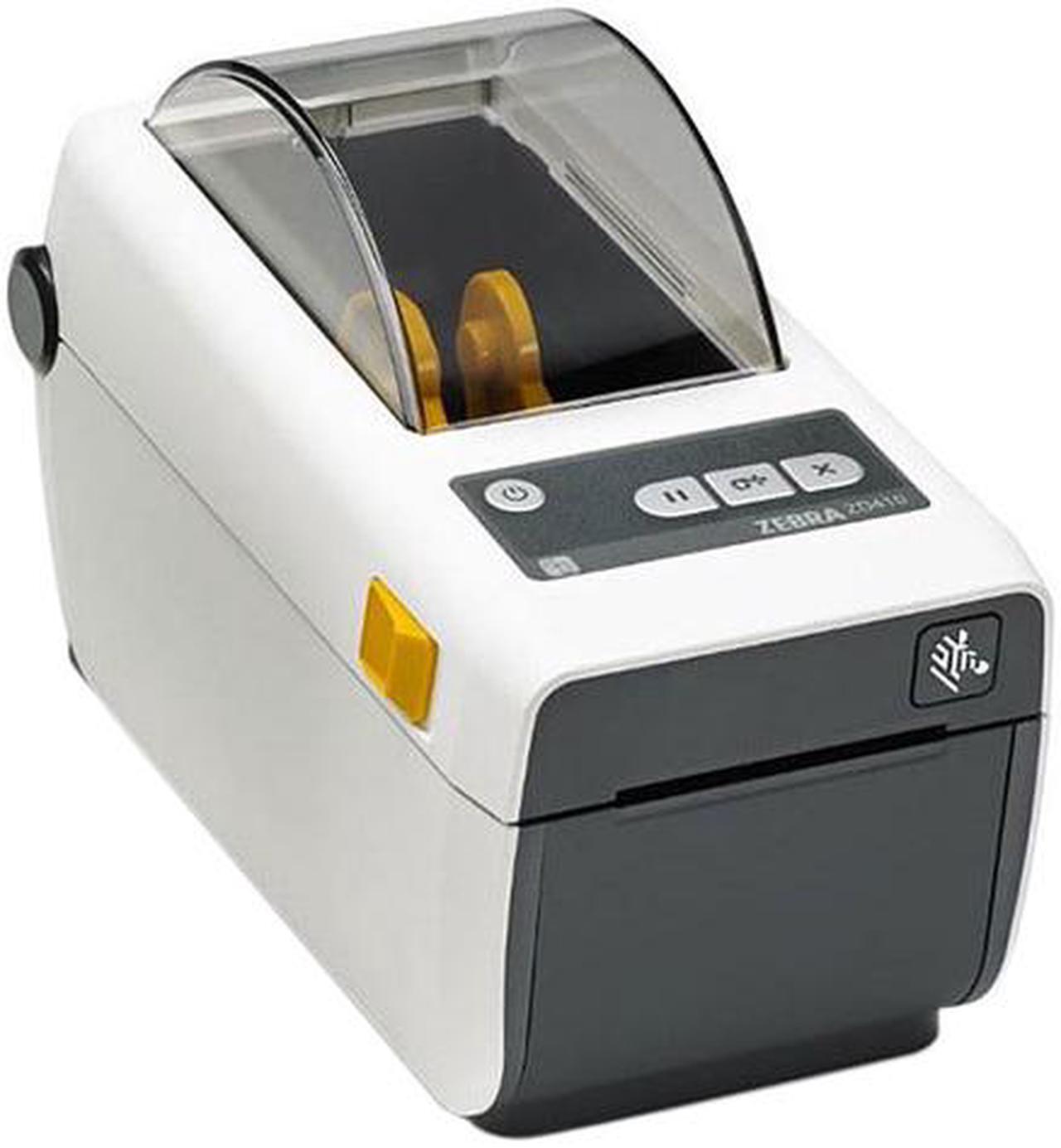 Main image of Zebra ZD410d 2" Desktop Direct Thermal Label Printer, 300 dpi, USB, USB Host, Bluetooth LE, 802.11ac and Bluetooth 4.0, EZPL - ZD41H23-D01W01EZ