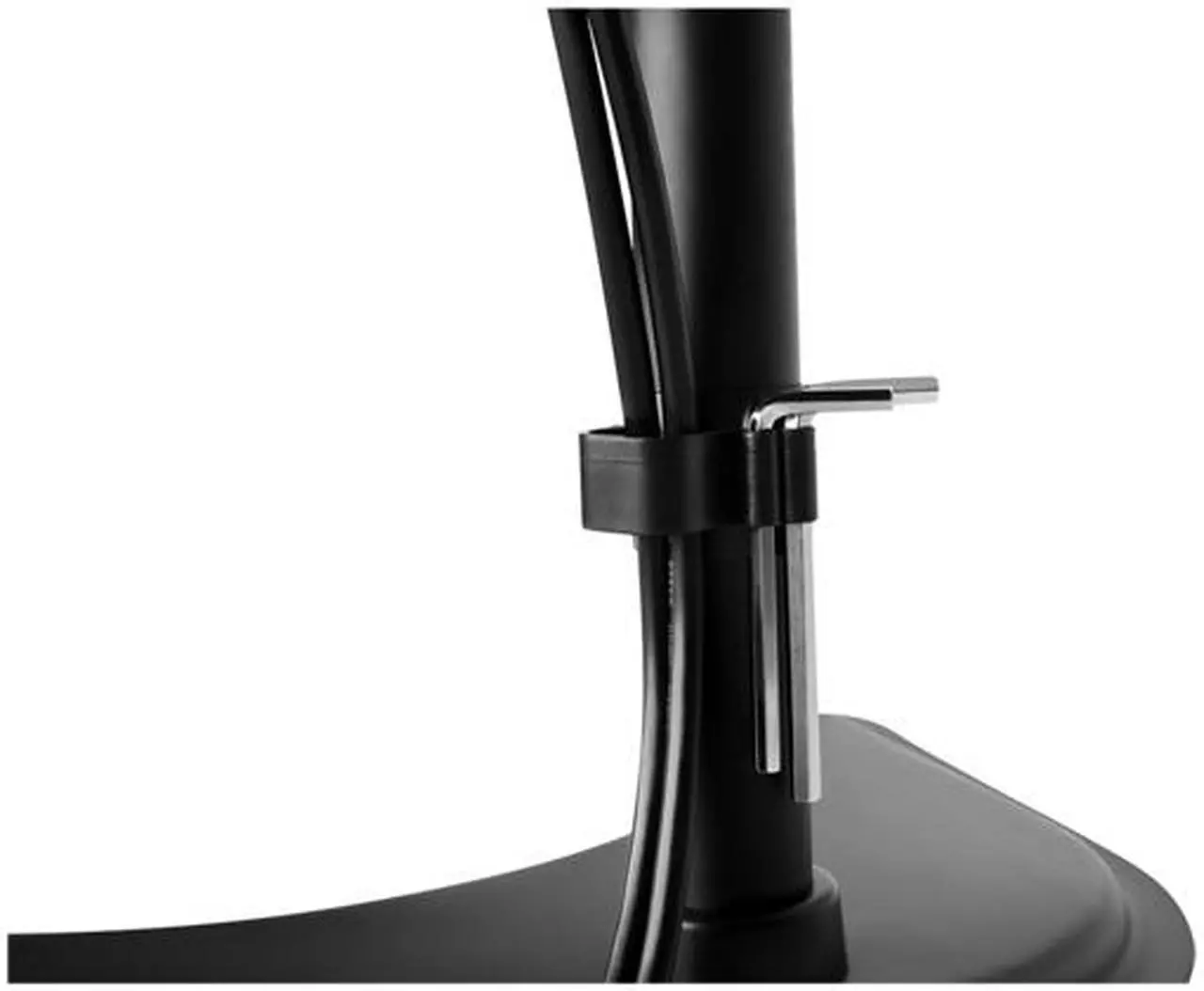 Alt view image 7 of 11 - V7 MOUNTS AND STANDS DS1FST-1N TRIPLE SWIVEL DESK STAND MOUNT
