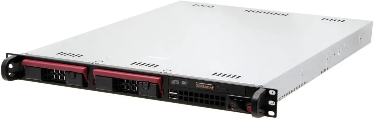 Alt view image 2 of 7 - SUPERMICRO 6015V-TB 1U Rackmount Barebone Server Dual LGA 771 Intel 5000V DDRII 667/533