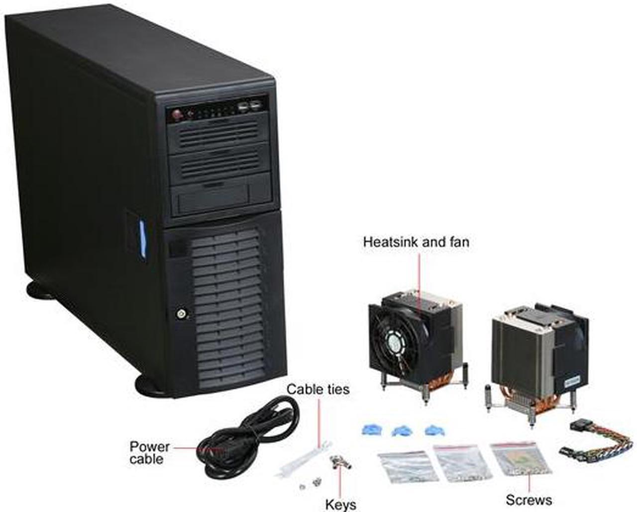 Alt view image 12 of 13 - SUPERMICRO SYS-7046A-T Workstation/Server Nehalem-ready Barebone, Dual LGA1366 Intel Xeon 5600/5500 Series (4U Rackmountable)