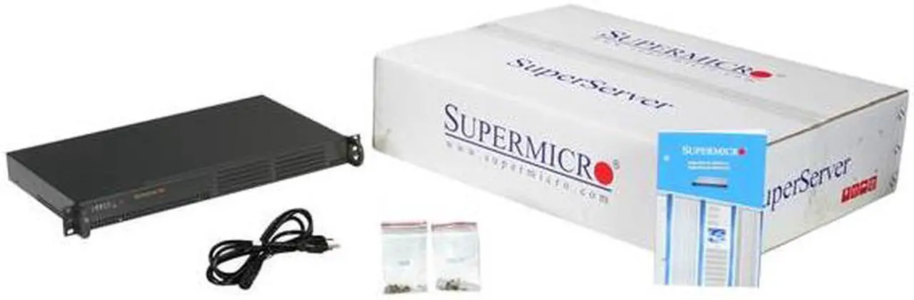 Alt view image 5 of 6 - SUPERMICRO SYS-5015A-H 1U Intel Atom 330 Dual-Core 1.6GHz Dual Gigabit LAN Server Barebone
