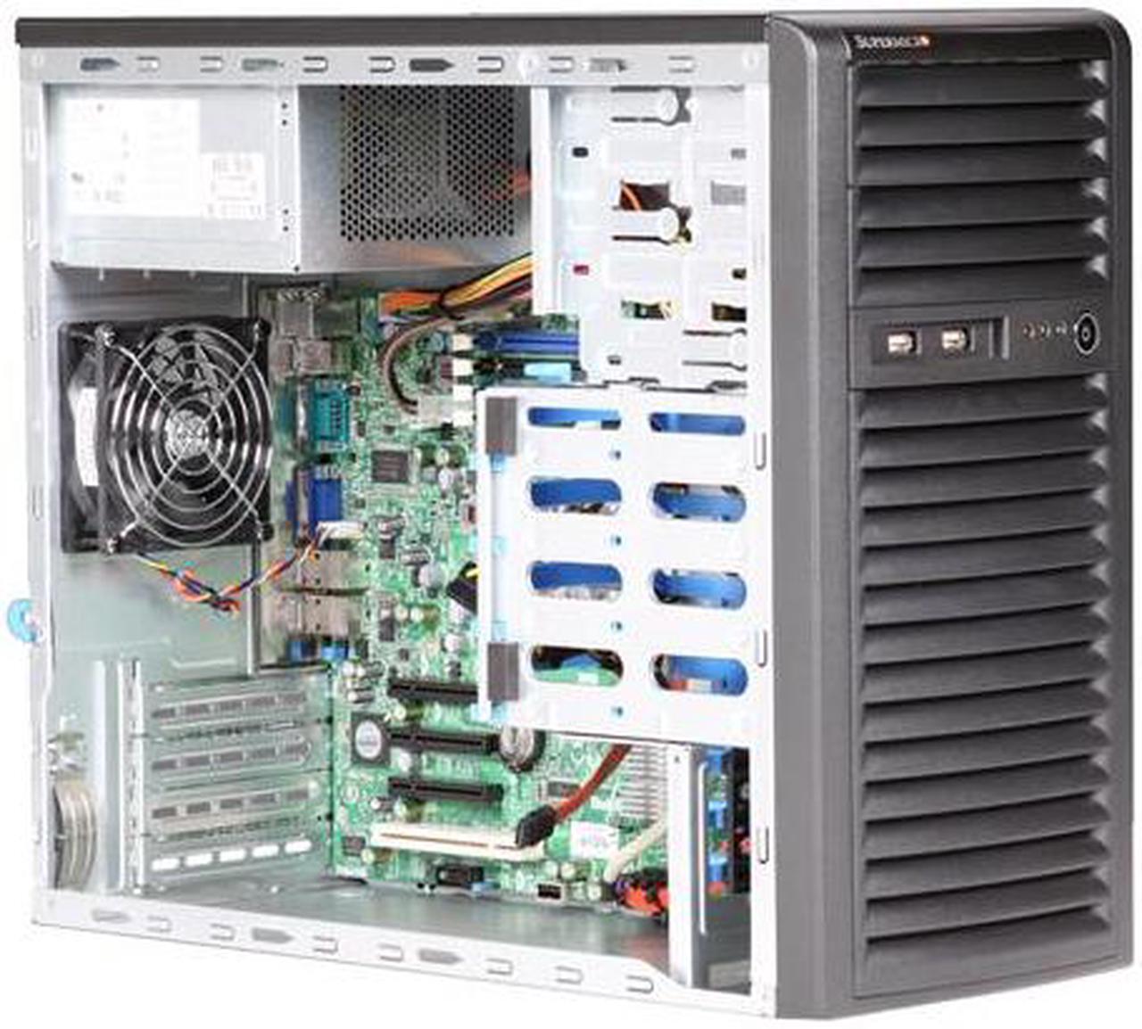 Alt view image 7 of 9 - SUPERMICRO SYS-5036I-I Mid-Tower Server Barebone Intel 3400 LGA 1156 Intel Xeon 3400 series/Core i3/Pentium G6950/Celeron G1101