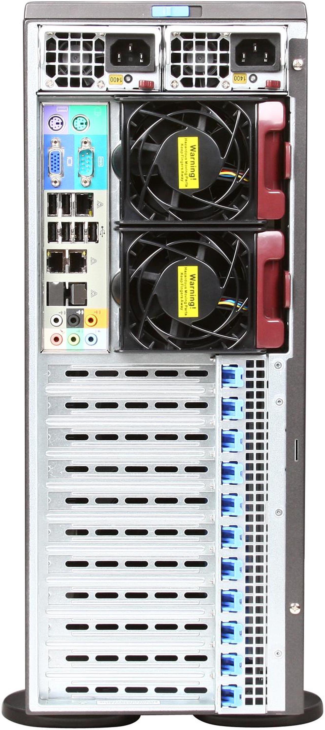 Alt view image 7 of 9 - SUPERMICRO SYS-7046GT-TRF 4U Rackmountable / Tower Server Barebone Dual LGA 1366 Intel 5520 DDR3 1333/1066/800