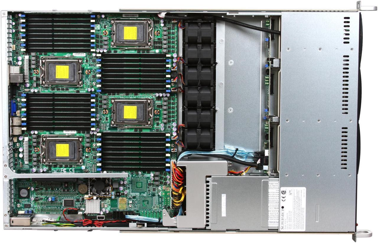 Alt view image 6 of 8 - SUPERMICRO AS-1042G-TF 1U Rackmount Server Barebone Quad Socket G34 AMD SR5690 DDR3 1600/1333/1066