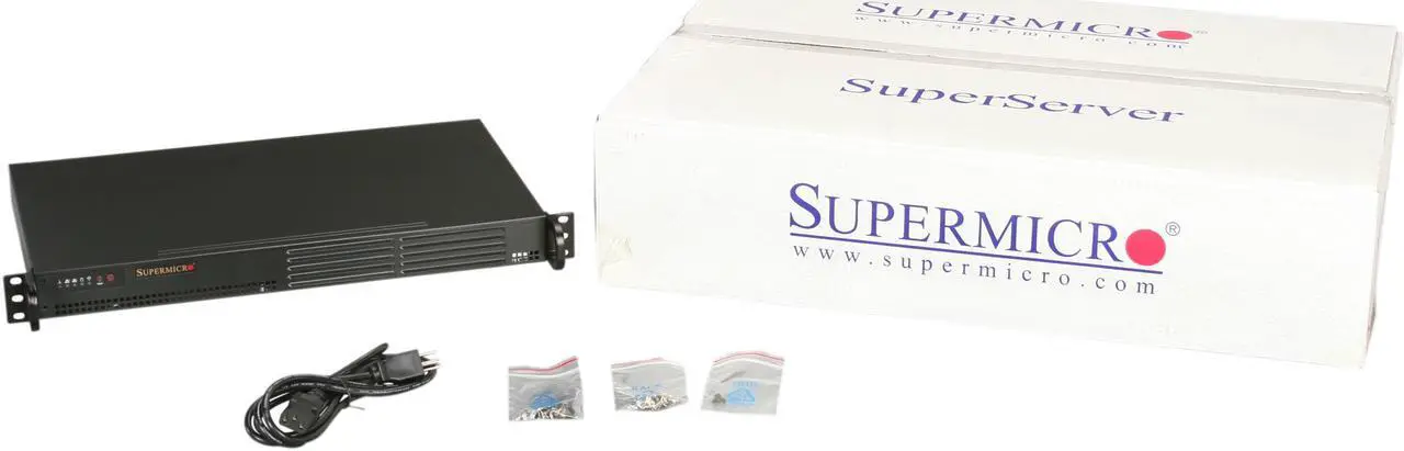 Alt view image 5 of 5 - SUPERMICRO SYS-5015A-EHF-D525 1U Intel Atom D525 Dual Gigabit LAN w/ IPMI Server Barebone