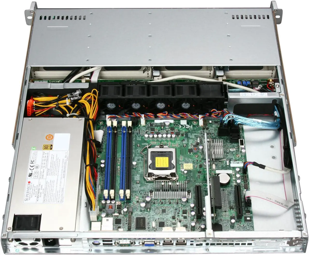 Alt view image 5 of 7 - SUPERMICRO SYS-5017C-MTF 1U Rackmount Server Barebone LGA 1155 Intel C202 DDR3 1333/1066/800