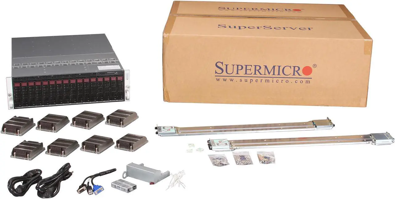 Alt view image 7 of 7 - SUPERMICRO SYS-5038ML-H8TRF Rack Server Barebone (8 Nodes) LGA 1150 Intel C224 chipset DDR3 1600/1333