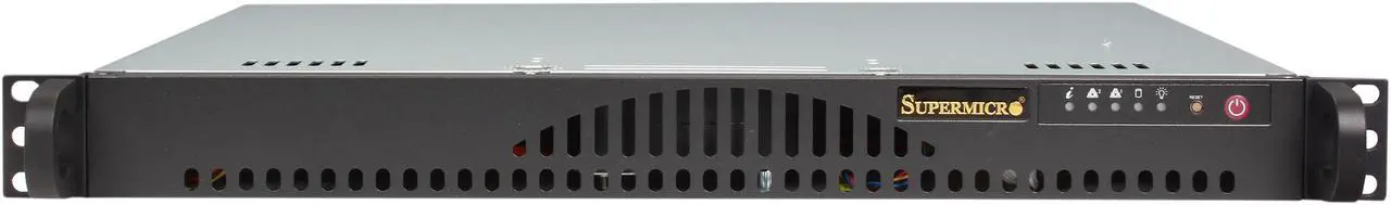 Alt view image 2 of 7 - SUPERMICRO SYS-5018A-MLTN4 1U Rackmount Server Barebone (Black) FCBGA 1283 DDR3 1600/1333