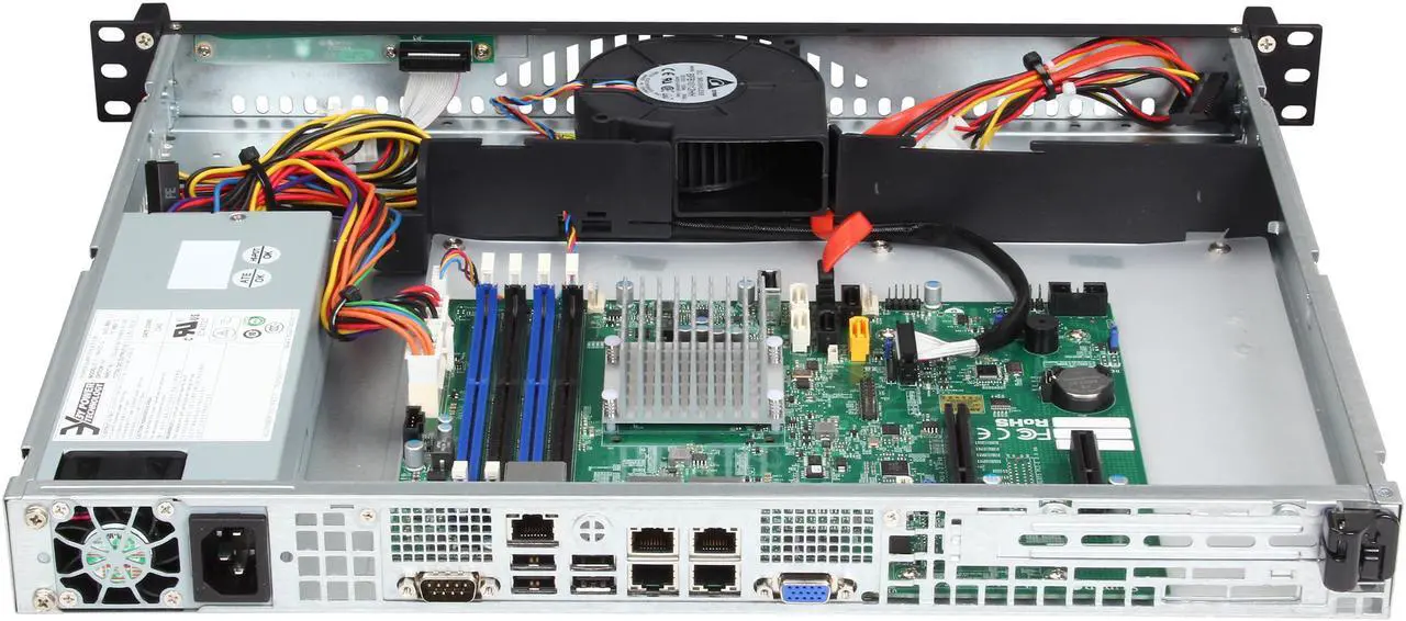 Alt view image 5 of 7 - SUPERMICRO SYS-5018A-MLTN4 1U Rackmount Server Barebone (Black) FCBGA 1283 DDR3 1600/1333