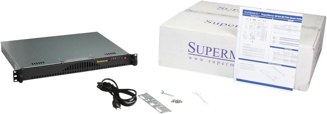 Alt view image 7 of 7 - SUPERMICRO SYS-5018A-MLTN4 1U Rackmount Server Barebone (Black) FCBGA 1283 DDR3 1600/1333
