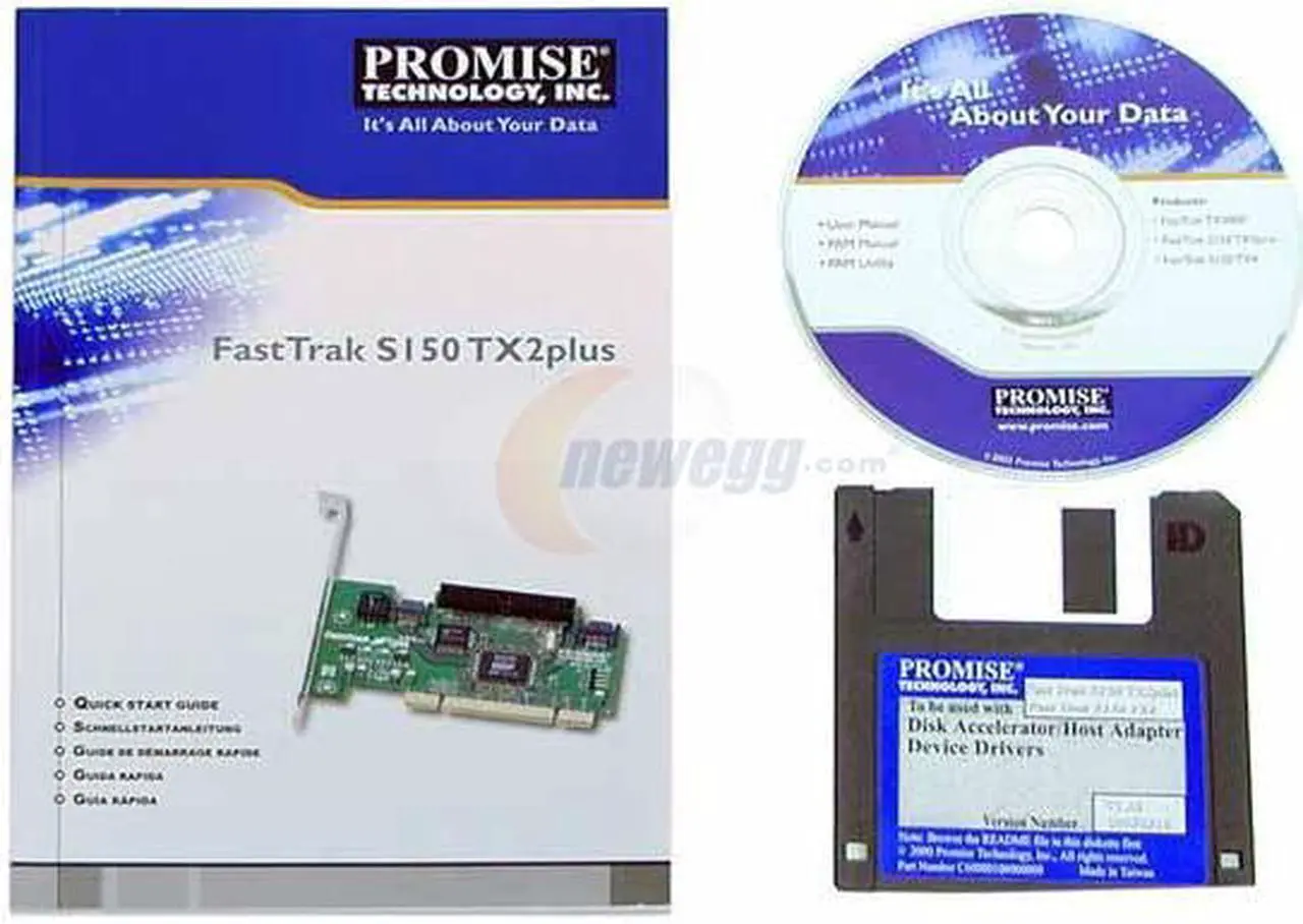 Alt view image 3 of 5 - PROMISE FastTrak S150 TX2plus 32-bit 33/66MHz PCI bus; PCI 2.3 compliant SATA Controller Card