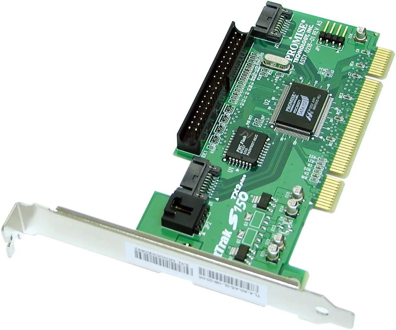 Main image of PROMISE FastTrak S150 TX2plus 32-bit 33/66MHz PCI bus; PCI 2.3 compliant SATA Controller Card