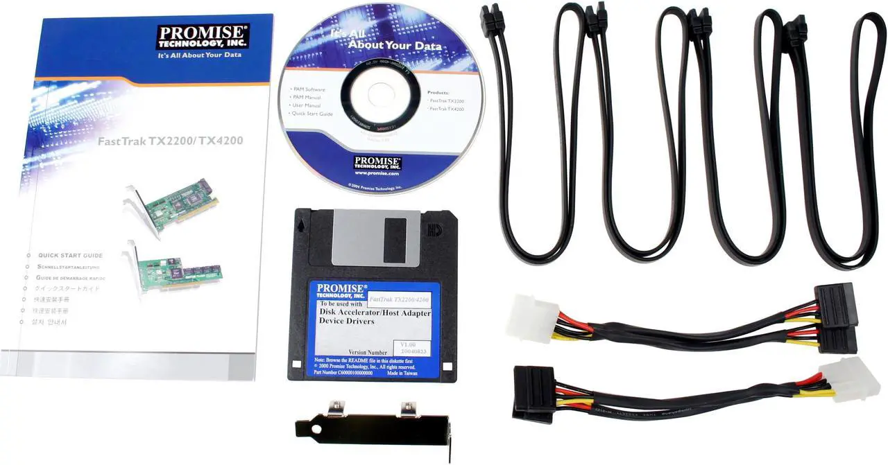 Alt view image 4 of 4 - PROMISE FastTrak TX4200 PCI SATA Controller Card - OEM