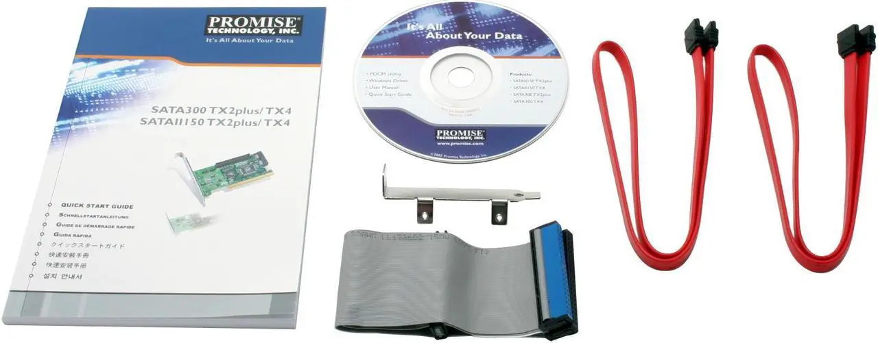 PROMISE SATA300 TX2plus PCI SATA II (3.0Gb/s) Cost-effective Controller ...