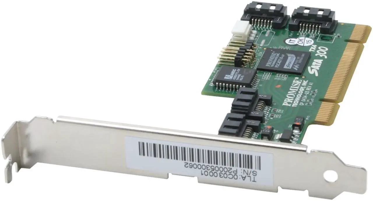 Main image of PROMISE SATA300 TX4 PCI SATA II (3.0Gb/s) Controller Card - OEM