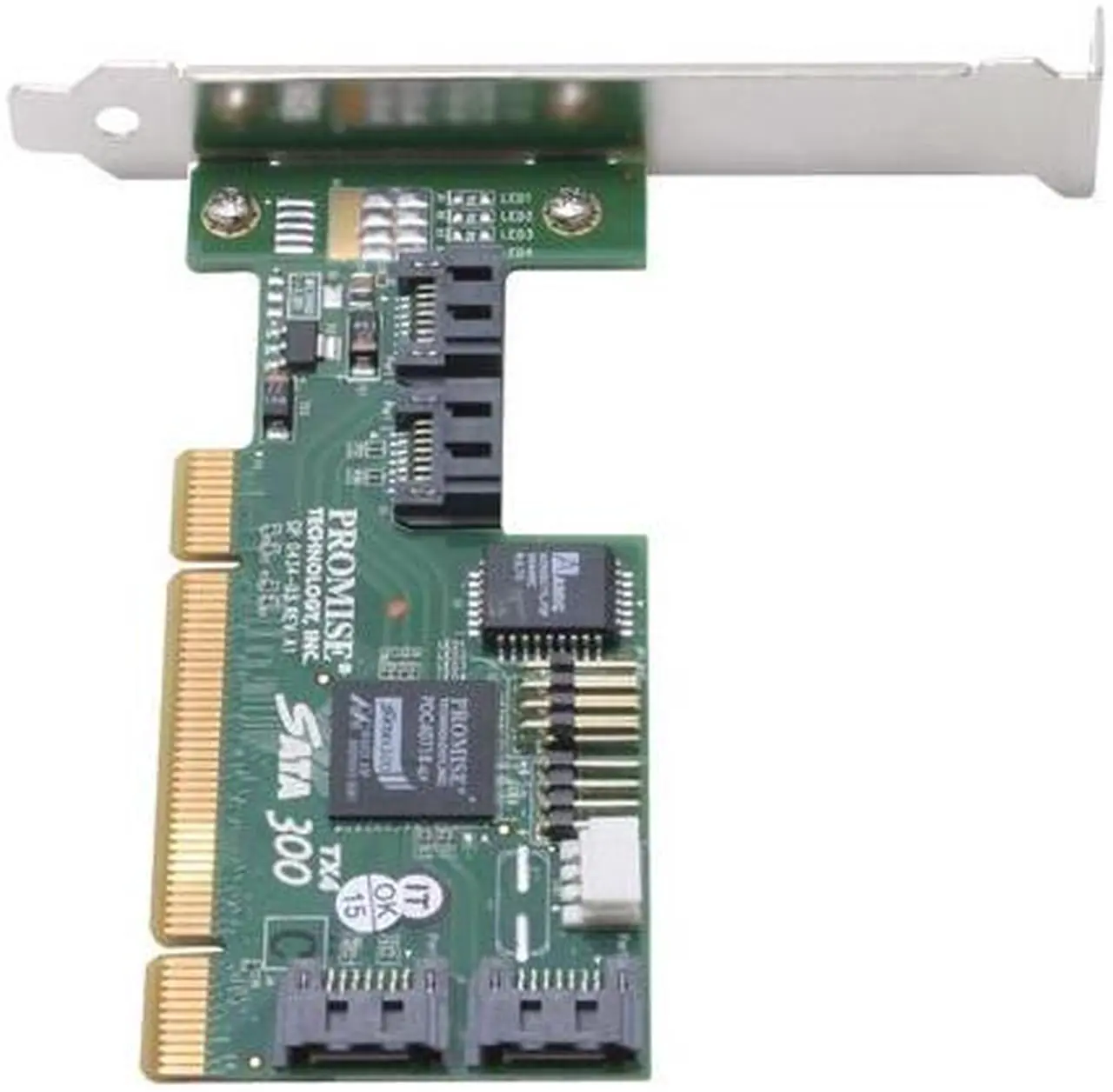 Alt view image 2 of 5 - PROMISE SATA300 TX4 PCI SATA II (3.0Gb/s) Controller Card - OEM