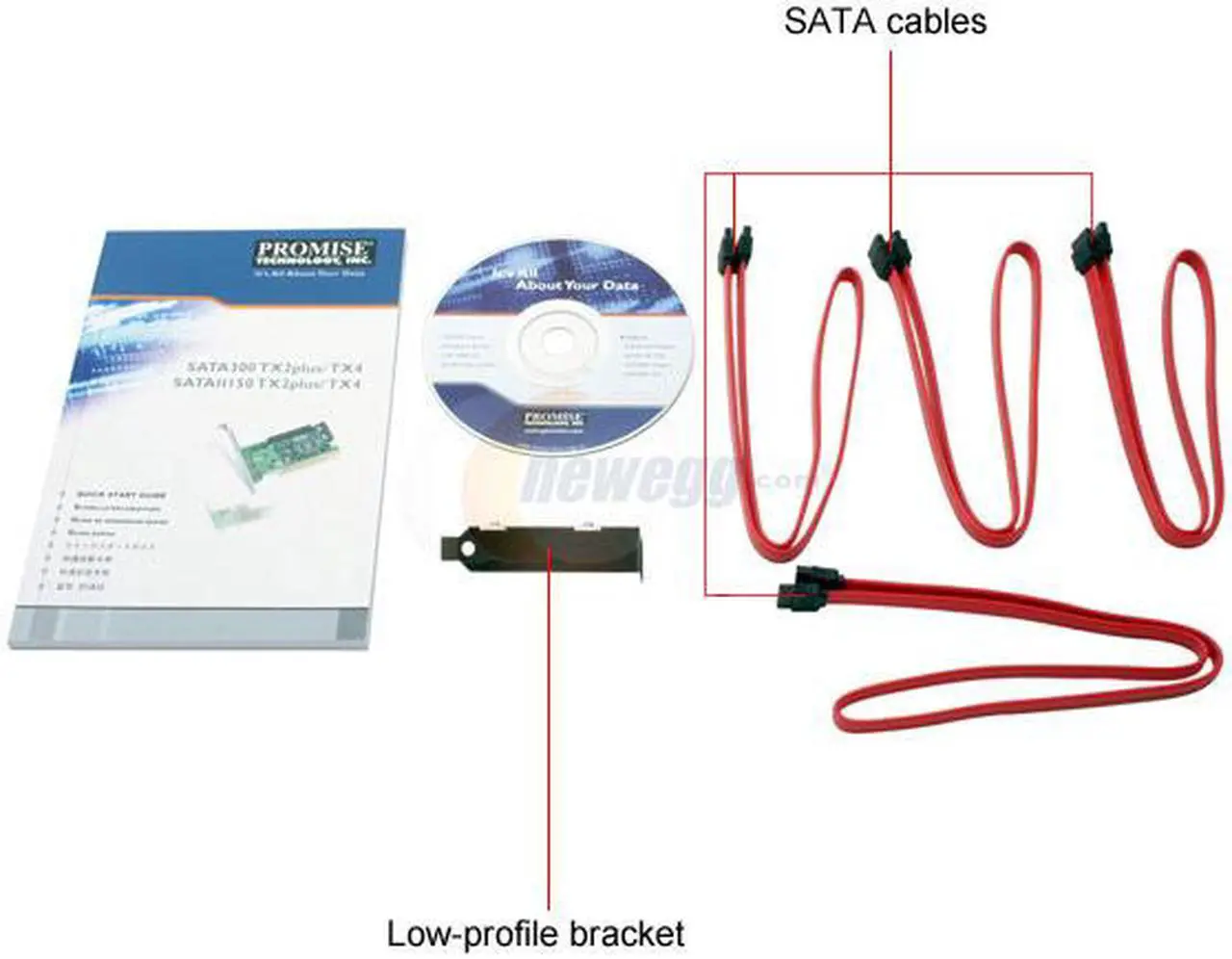 Alt view image 4 of 5 - PROMISE SATA300 TX4 PCI SATA II (3.0Gb/s) Controller Card - OEM