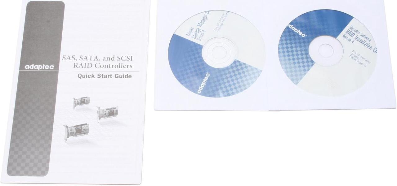 Alt view image 5 of 6 - Adaptec 2169900-R PCI-X 64-bit/133 MHz host interface (3.3v only) SATA II (3.0Gb/s) RAID 2820SA Kit