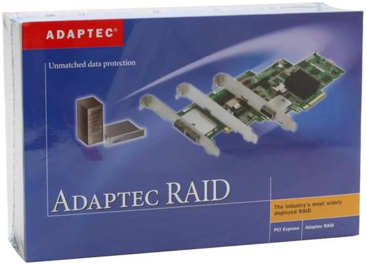 Alt view image 7 of 7 - Adaptec RAID 1430SA 2240900-R SATAII PCI Express x4, 4 ports Controller Card, Kit