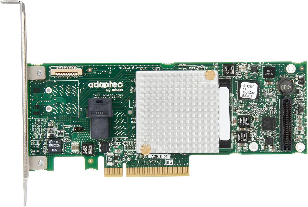 Alt view image 4 of 5 - Adaptec 8405 (2277600-R) PCI-Express 3.0 x8 High Port Count SAS / SATA RAID Adapters