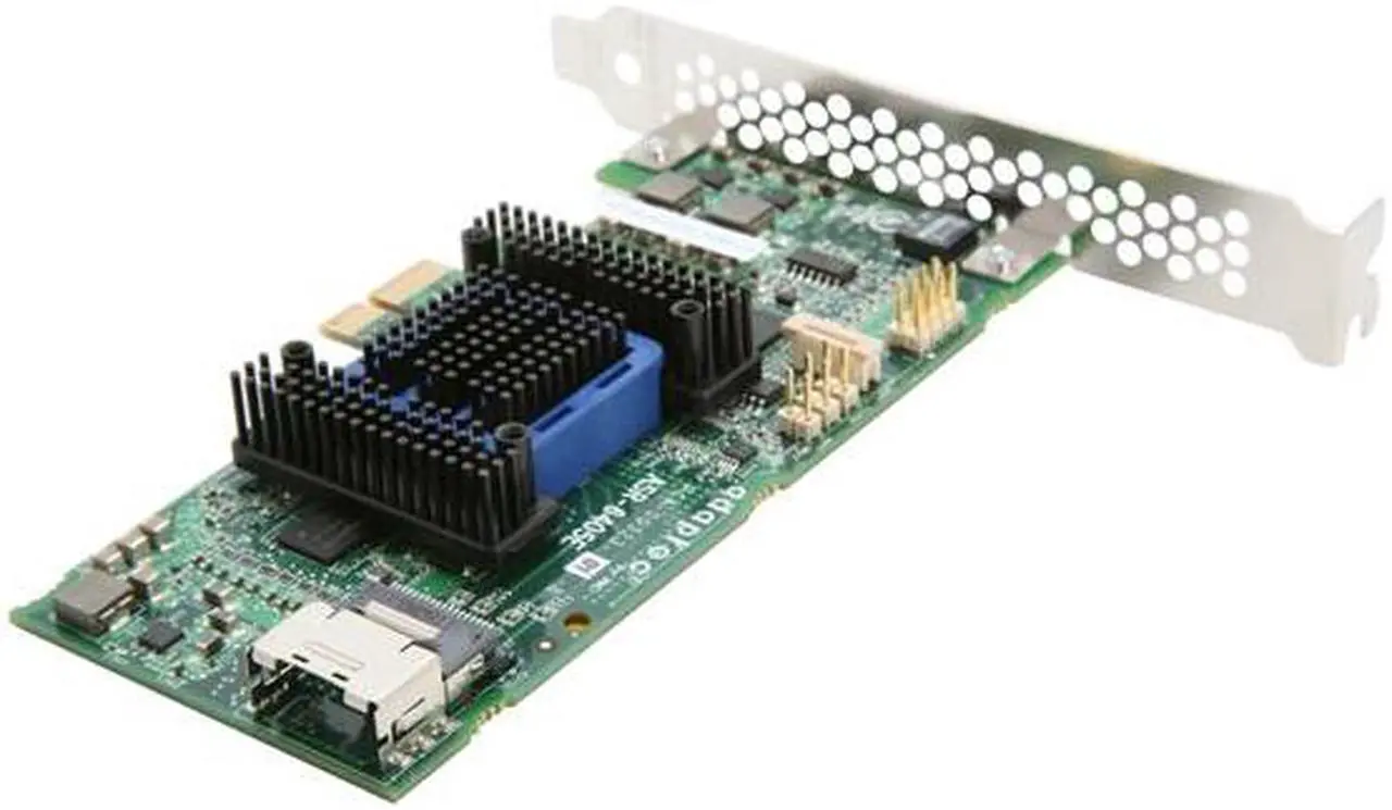 Alt view image 5 of 6 - Adaptec RAID 6405E 2270800-R 6Gb/s SATA/SAS 4 internal ports w/ 128MB cache memory Controller Card, Single