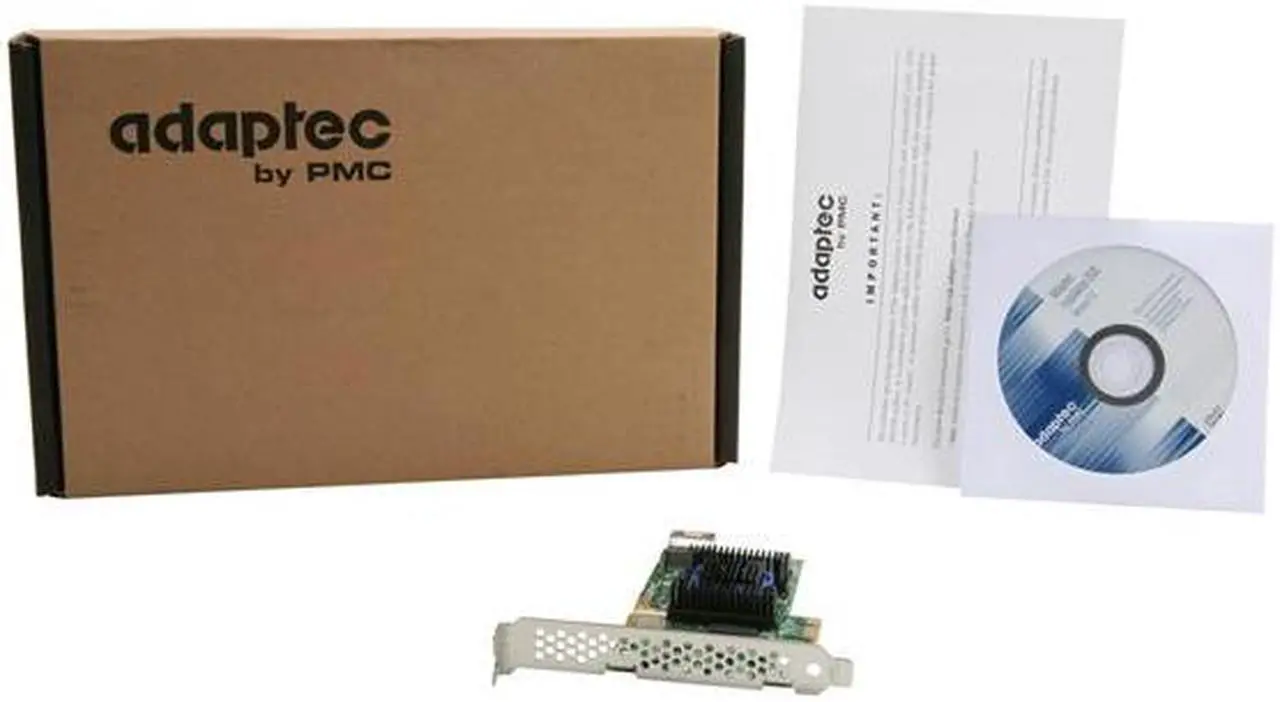 Alt view image 6 of 6 - Adaptec RAID 6405E 2270800-R 6Gb/s SATA/SAS 4 internal ports w/ 128MB cache memory Controller Card, Single