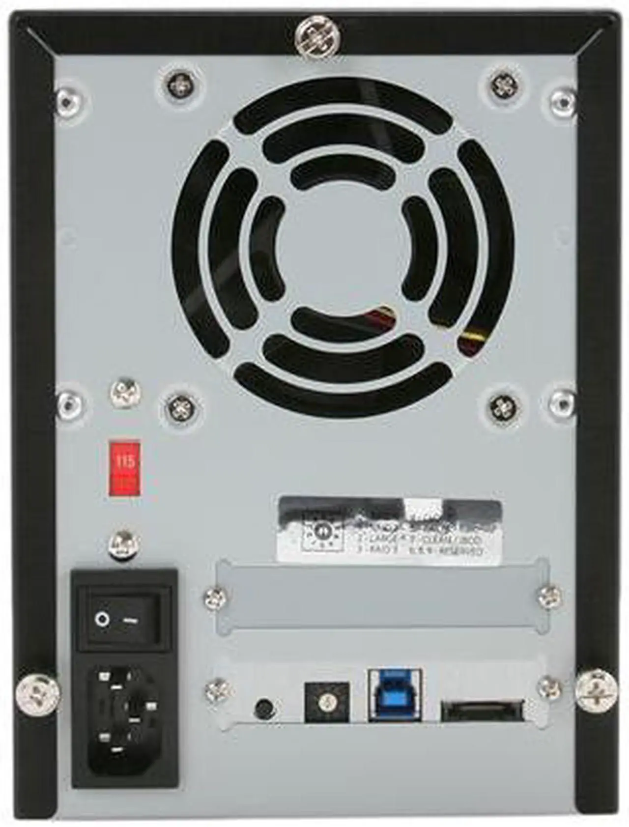 Alt view image 5 of 6 - SANS DIGITAL TowerRAID TR4UTBPN 4-Bay 3.5" SATA to USB 3.0 / eSATA Hardware RAID-5 Storage Tower