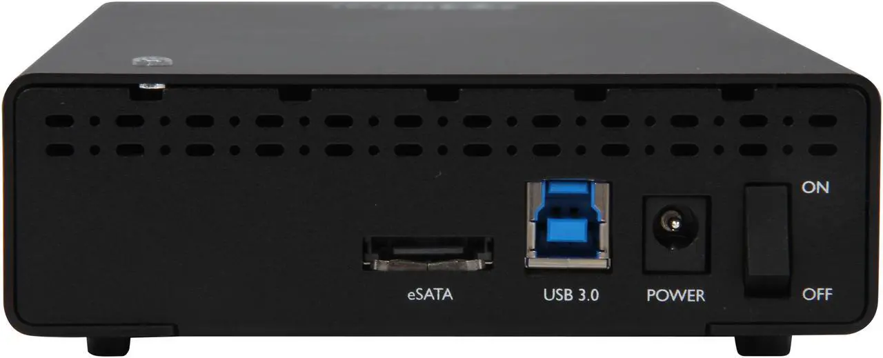 Alt view image 5 of 6 - SANS DIGITAL MobileSTOR MS1UT+B 1 x Hot-Swappable 3.5" Drive Bays USB 3.0 & eSATA 3.5" SATA Hard Drive USB3.0/eSATA Enclosure w/ Removable Tray