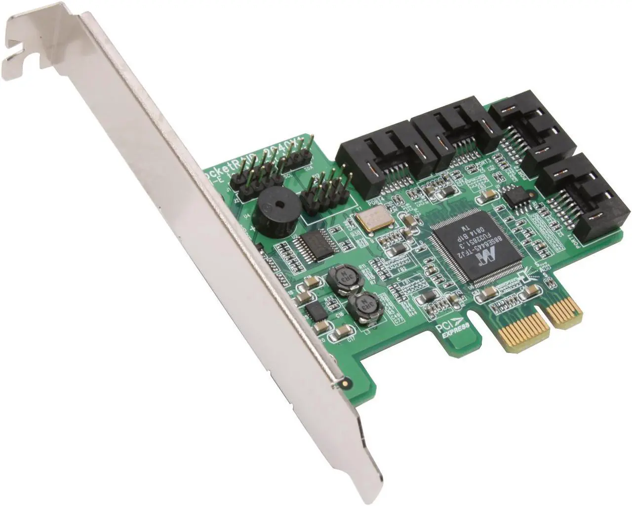 Main image of HighPoint RocketRAID 2640x1 PCI-Express x1 Four-Port SATA and SAS RAID Controller Card