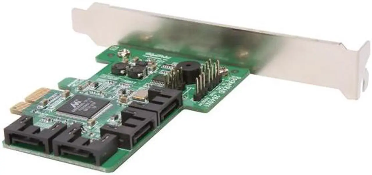 Alt view image 4 of 7 - HighPoint RocketRAID 2640x1 PCI-Express x1 Four-Port SATA and SAS RAID Controller Card