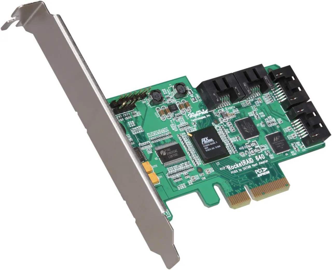 Main image of HighPoint RocketRAID 640 PCI-Express 2.0 x4 SATA III (6.0Gb/s) Controller Card