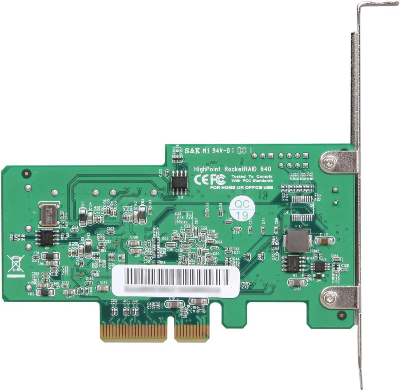 Alt view image 3 of 5 - HighPoint RocketRAID 640 PCI-Express 2.0 x4 SATA III (6.0Gb/s) Controller Card