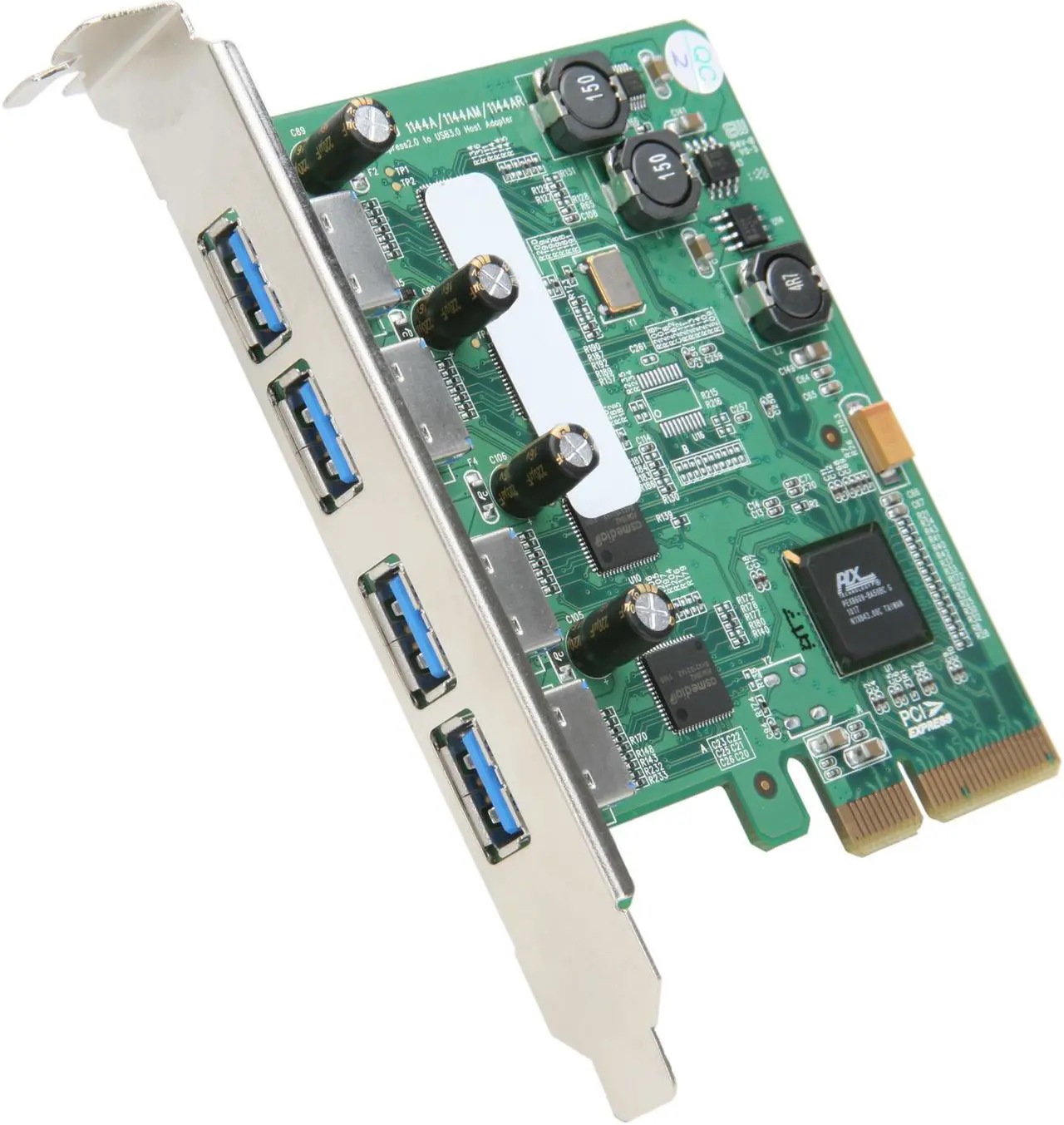 Main image of HighPoint RU1144A (RocketU 1144A) PCI-Express 2.0 x4 USB 3.0 Controller Card