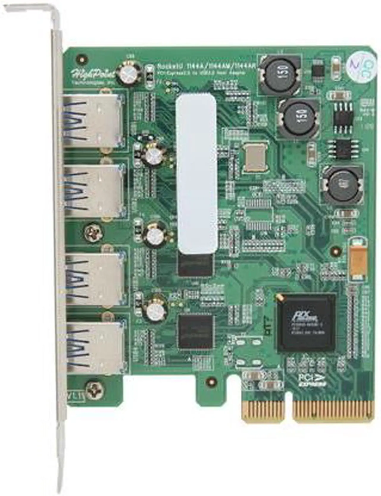 Alt view image 3 of 5 - HighPoint RU1144A (RocketU 1144A) PCI-Express 2.0 x4 USB 3.0 Controller Card