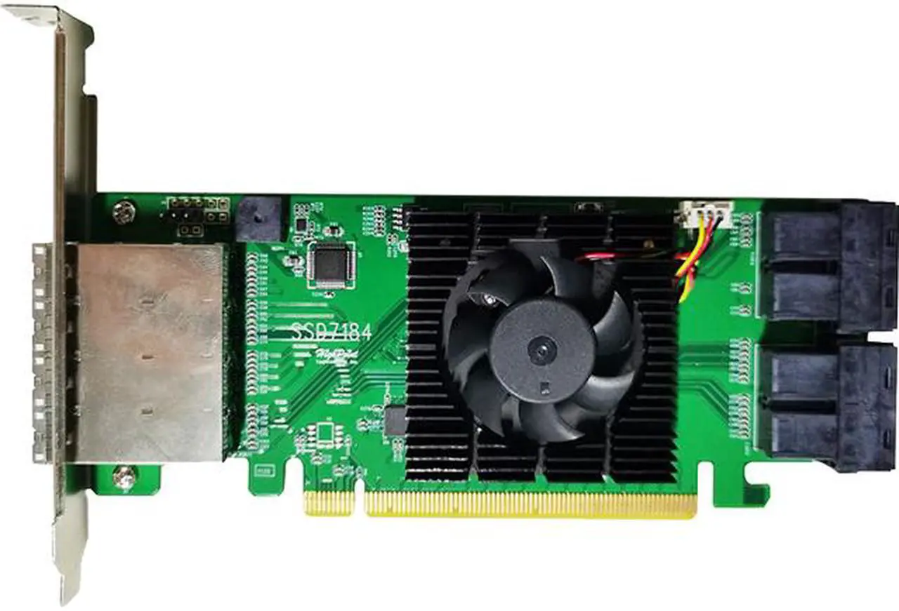 Main image of HighPoint SSD7184 PCI-Express 3.0 x16 Low Profile U.2 8-Channel Hybrid U.2 NVMe RAID Controller