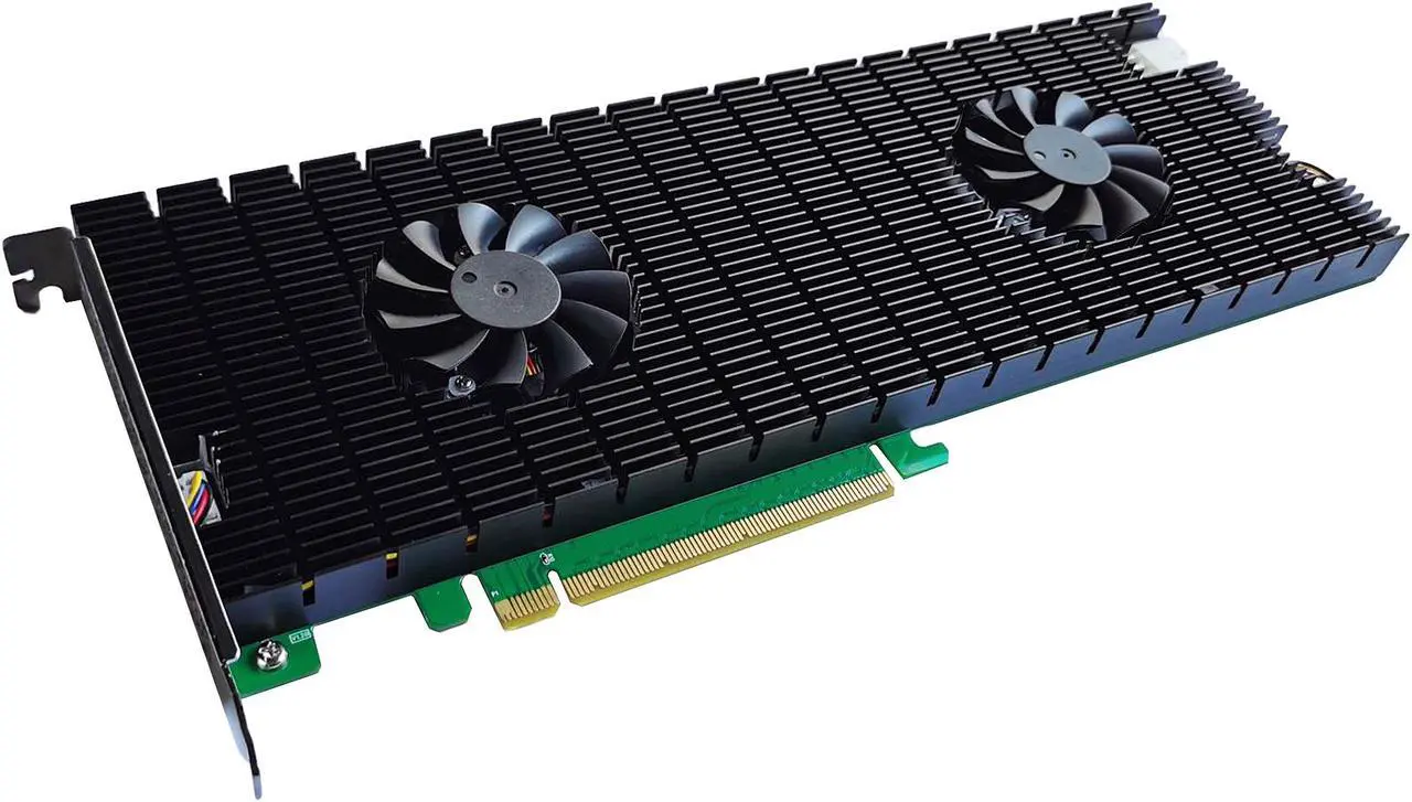 Alt view image 5 of 7 - HighPoint SSD7140 PCIe 3.0 x16 8-Port M.2 NVMe RAID Controller