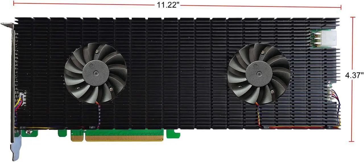 Alt view image 3 of 7 - HighPoint SSD7140 PCIe 3.0 x16 8-Port M.2 NVMe RAID Controller
